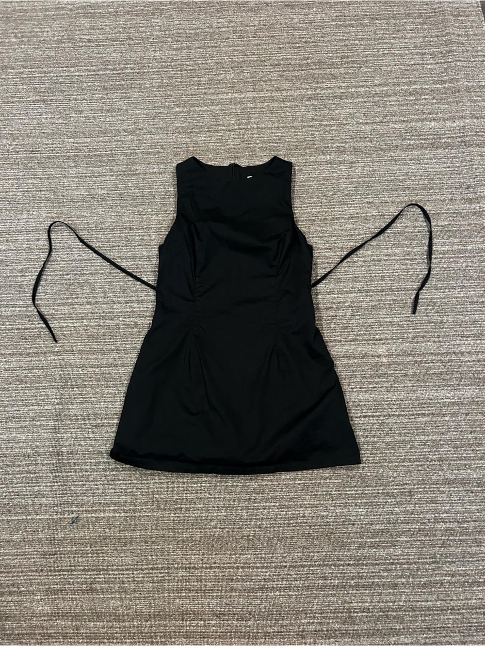 Princess Polly Yumiko Scoop Playsuit Black Tall Size 8